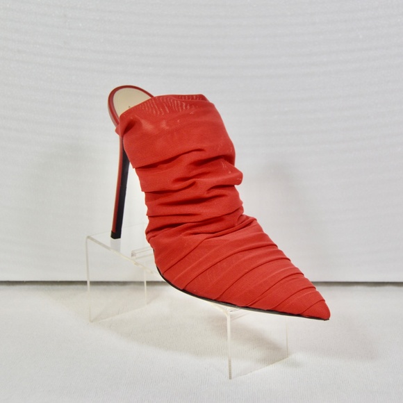 Alevi Milano Net Red Fabric Mules 110 Size EU 41 - Picture 4 of 12